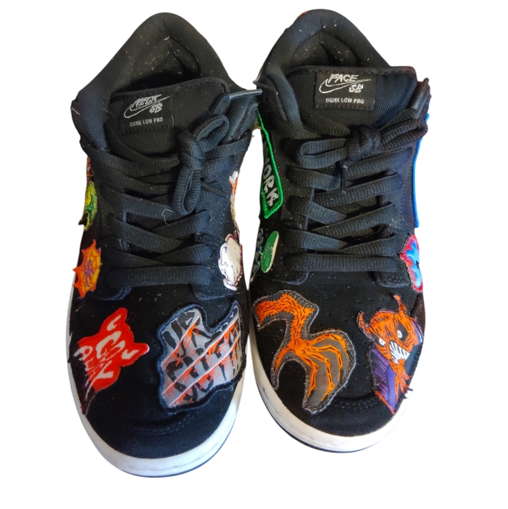 Nike SB Dunk Low Pro QS Neckface Patches Size 9.5 Mens